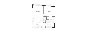 a floor plan of a bedroom apartment