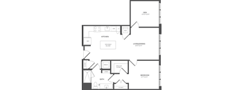 a schematic diagram of a floor plan of a house