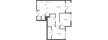 a blueprint of a floor plan of a house