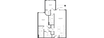 a blueprint of a floor plan of a building