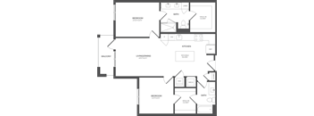 a floor plan of a house with an open floor plan
