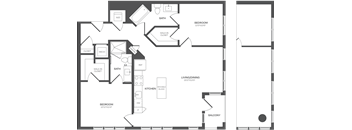 a blueprint of a floor plan of a house