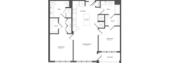 a blueprint of a floor plan of a house