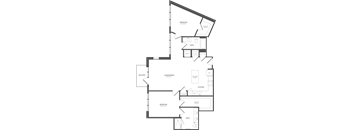 a floor plan of two different floors of a house