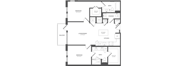 a floor plan of a house with an open floor plan