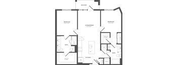 a blueprint of a floor plan of a house