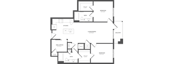 a blueprint of a floor plan of a house