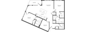 a blueprint of a floor plan of a residence