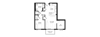 1 Bed/1 Bath Den-1F