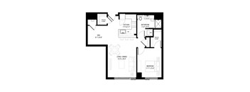 1 Bed/1 Bath Den-1G