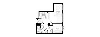 1 Bed/1 Bath Den-1I