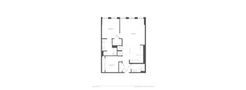 Overline Apartments 2 Bedroom, 2 Bathroom floor plan