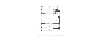Overline Apartments 2 Bedroom, 2 Bathroom floor plan
