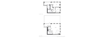 a floor plan and a diagram of a renovated apartment