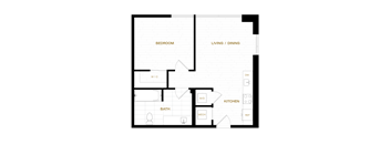 the icon floor plan  studio apartment
