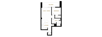 the floor plan of the apartment