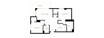 the blueprint of a floor plan of a house