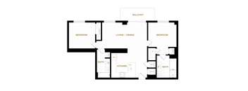 the blueprint of a floor plan of a house