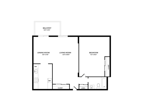 the blueprint floor plan of our apartments