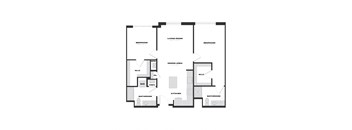 a floor plan of a house