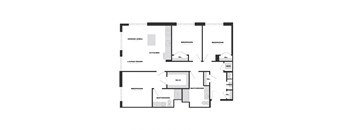 a black and white floor plan of a house