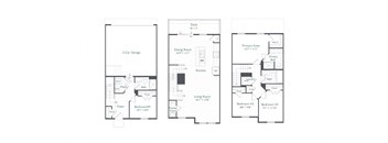 The Branch II Floor Plan at The Retreat at Brandywine Crossing, Brandywine, 20613
