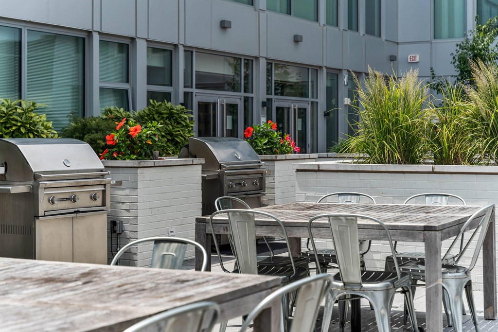 photo of rooftop grill