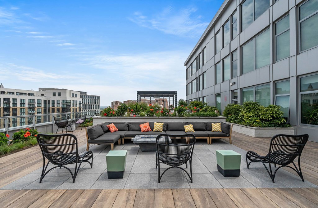 photo of rooftop patio