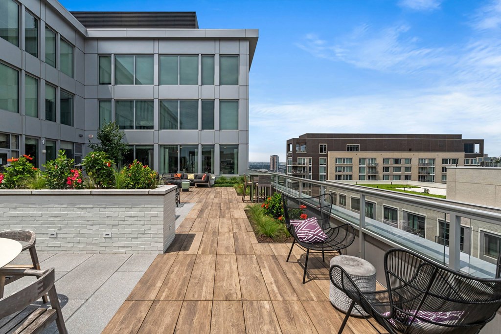 photo of rooftop patio