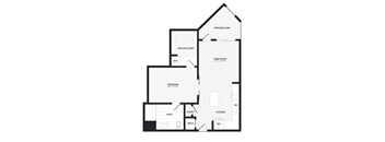 a floor plan of a bedroom apartment