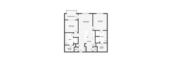 a black and white floor plan of a house