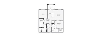 a black and white floor plan of a house