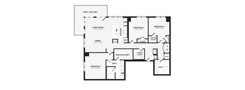 a floor plan of a house