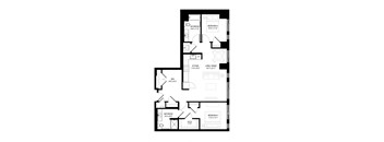 2 Bed/2 Bath Den-2.2F