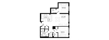 2 Bed/1 Bath-2.1B
