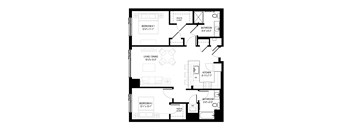 2 Bed/2 Bath-2.2B