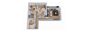 2 bedroom floor plan  the residences at