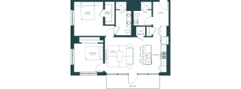 a blueprint of a floor plan of a house
