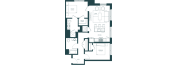 a blueprint of a floor plan of a house