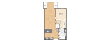 1 Bed/1 Bath-A1a