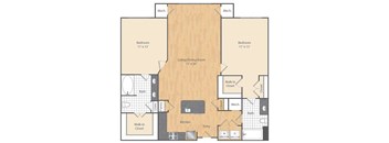 2 Bed/2 Bath-B2a