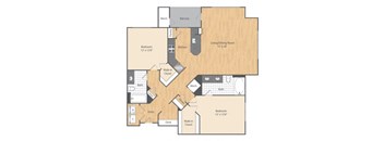 2 Bed/2 Bath-B4b