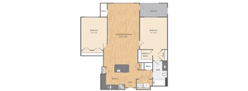 2 Bed/1 Bath-B6