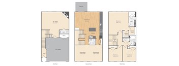 3 Bed/2.5 Bath Townhome-C2TH
