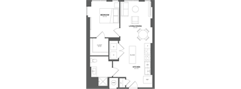 a floor plan of a bedroom apartment