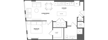 a blueprint of a floor plan of a house