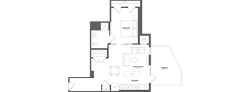 1 Bed/1 Bath - A17B