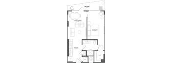 1 Bed/1 Bath - A1B
