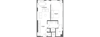 a floor plan of the apartment