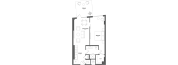 a floor plan of a bedroom apartment